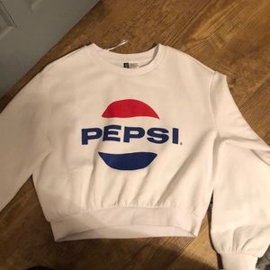 H & M cropped Pepsi sweatshirt